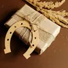 Creative Deco 10 x Hufeisen-Anhängers aus Sperr-Holz | 16,5 Produktbild-Vorschau 4