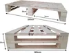 Lermowood Palettenbett M2 120 x 200 cm mit Lattenrost und 2 Produktbild-Vorschau 3