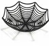 Conchiglia ragnatela decorazione Halloween nera 27 cm - Anteprima dell’immagine prodotto 1