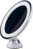 A white makeup mirror with LED lighting and a suction cup base is shown against a white background. Produktbild-Vorschau