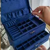 Schmuckkästchen (Velours) - marineblau 1St Produktbild-Vorschau 4