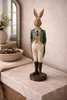 Clayre & Eef Figurina decorativa Coniglio 9x9x36 cm Marrone Anteprima dell’immagine prodotto 1