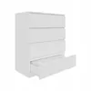 Kommode Schrank AVEN 80cm, Aktenschränke mattweiß, 4 Produktbild-Vorschau 1