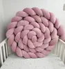Bettschlange geflochten Velours 200 cm – Pink | Produktbild-Vorschau 3