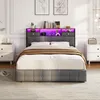 INONEFT Boxspringbett Stauraumbett 140x200 cm mit Produktbild-Vorschau 9