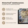 KitchenYeah© Herdabdeckplatte Marmor - Gold - Aquarell - Produktbild-Vorschau 6