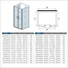 U-FORM Duschabtrennung Doppeltür 90x195cm Drehtür Produktbild-Vorschau 4