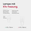 Spl R7s Halogenstab 60W 890lm 3000K warmweiß dimmbar Produktbild-Vorschau 3