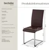 TecTake 402552, 410 mm, 520 mm, 990 mm, 7,25 kg, Braun Produktbild-Vorschau 5