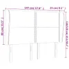 vidaXL Kopfteil mit Ohren Dunkelgrau 147x23x118/128 cm Samt Produktbild-Vorschau 10