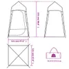 Design Sichtschutzzelt Grün 121x121x225 cm 190T Taft, Produktbild-Vorschau 10