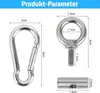 Kederleiste Haken, 8 Set 6 mm Edelstahl Markisenhaken Produktbild-Vorschau 3