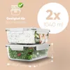 classbach® Frischhaltedosen Glas mit Deckel | 2er Set | für Produktbild-Vorschau 19