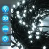 ISOISL Lichterketten 200 LED, 20 m, Kaltweiß, 31 V, 8 Modi, Produktbild-Vorschau 3