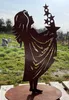 Gartenfigur Sterntaler Mädchen fängt Sterne 40cm auf Platte Produktbild-Vorschau 3