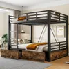 Letto a castello MODFU 140x200, letto per ragazzi con ampi Anteprima dell’immagine prodotto 2