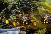 Grundig Solar Lichterkette Gartenleuchte 8 LED Laternen 12 Produktbild-Vorschau 3