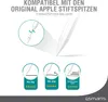 Marketing image for stylus pen tips, showing compatibility and features. Produktbild-Vorschau
