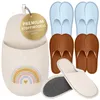 ONVAYA® Premium Gästehausschuhe Set Regenbogen | Waschbare Produktbild-Vorschau 1