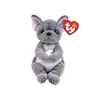 A stuffed French Bulldog toy with a Ty tag. Produktbild-Vorschau