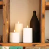 Candela LED in cera naturale, effetto tremolante, bianca, Anteprima dell’immagine prodotto 9