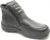 A black leather boot with a zipper closure, shown from the side against a white background. Náhľad obrázku produktu