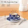 VANCASSO 4-tlg Tassen Set, Porzellan Espresso-Set, Produktbild-Vorschau 2