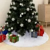 vidaXL sukně na vánoční stromek bílá 122 cm Umělá kožešina Náhled obrázku produktu 2