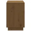 Schuhregal Honigbraun 110x34x52 cm Massivholz Kiefer Produktbild-Vorschau 7