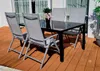 Sitzgruppe POETTO 4 Personen Grau Aluminium Gartenmöbel Produktbild-Vorschau 1