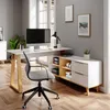 Schreibtisch Vicco Nautica Weiß 138 x 60 cm mit Schubladen Produktbild-Vorschau 4