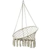 Hängesessel Makramee Hängestuhl Boho 80x60 cm Ecru – Produktbild-Vorschau 1