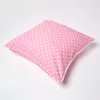 Fodera per cuscino HOMESCAPES rosa a pois, 100% cotone, 60 Anteprima dell’immagine prodotto 4
