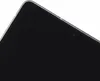 A close-up view of the top corner of a black electronic device, likely a smartphone or tablet, with a silver metallic edge and a small camera lens visible. Produktbild-Vorschau