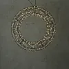 LED Kranz mit Drahtlichterkette - Lichterkranz mit 1200 warmweißen LED - D: 40cm - Timer - Außen Produktbild-Vorschau