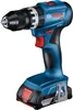 A blue and black Bosch cordless drill with a silver chuck and red accents, shown against a white background. Podgląd zdjęcia produktu