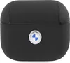 A black AirPods Pro case with a silver BMW logo on the front. Produktbild-Vorschau