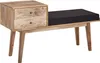 Panca imbottita FineBuy da 120 cm in legno massello con Anteprima dell’immagine prodotto 7