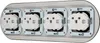 Unterputz Porzellan Retro Steckdose 4-fach, All-in-One, SET Produktbild-Vorschau 3