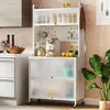 KOMFOTTEU kuchynská skrinka s 5 úrovňami, príborník so 4 Náhľad obrázku produktu 7