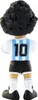 Back view of a figurine of a soccer player wearing an Argentina jersey. Podgląd zdjęcia produktu