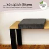 Bankauflage Klemmkissen 1 Leiste, Cordstoff extra Produktbild-Vorschau 4