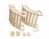Two wooden climbing arches are shown against a white background. Produktbild-Vorschau