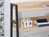 Bureau avec étagères VIOREL - noir / chêne sonoma Voir les images du produit 12