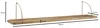 Półka ścienna  100x25x22 cm mango lite drewno / metalowa Podgląd zdjęcia produktu 3
