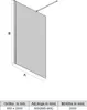 SONNI Walk-In Dusche 90x200cm voll satiniert mit 8mm Nano Produktbild-Vorschau 7