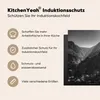 KitchenYeah© Herdabdeckplatte Sonne - Schwarz - Weiß - Produktbild-Vorschau 6