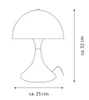 Northpoint LED Design Metall Tischleuchte warmweiß Produktbild-Vorschau 4