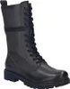A single black leather boot is shown against a white background. Podgląd zdjęcia produktu