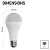 Chytrá LED žárovka GoSmart A65 / E27 / 14 W (94 W) / 1 400 lm / RGB / stmívatelná / WiFi Anteprima dell’immagine prodotto